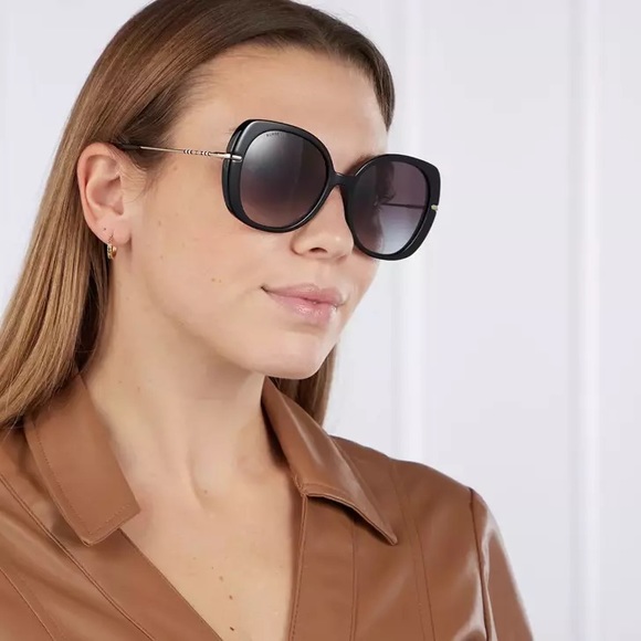 Burberry BE4374 30018G Black / Gray Gradient  55mm Sunglass - Picture 1 of 5